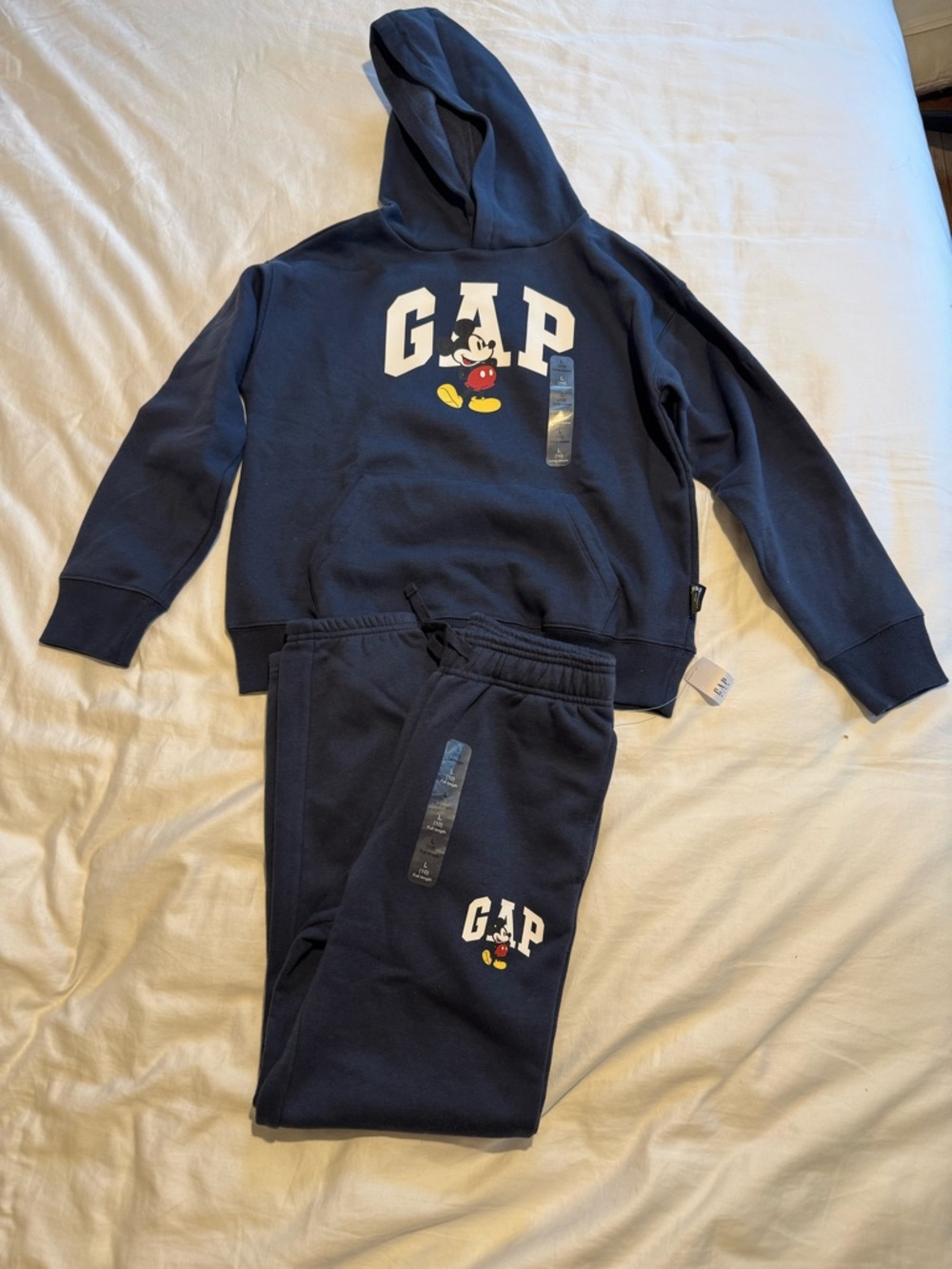 GAP Navy Kids Mickey Hoodie and Sweatpants with Disney Label